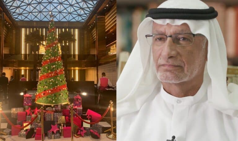 عبدالخالق عبدالله انتقد الكويت لازالتها شجرة الكريسماس من مجمع الأفينوز watanserb.com