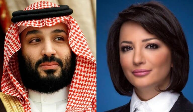 غادة عويس و محمد بن سلمان watanserb.com