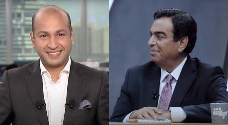 مذيع العربية يهين جورج قرداحي watanserb.com