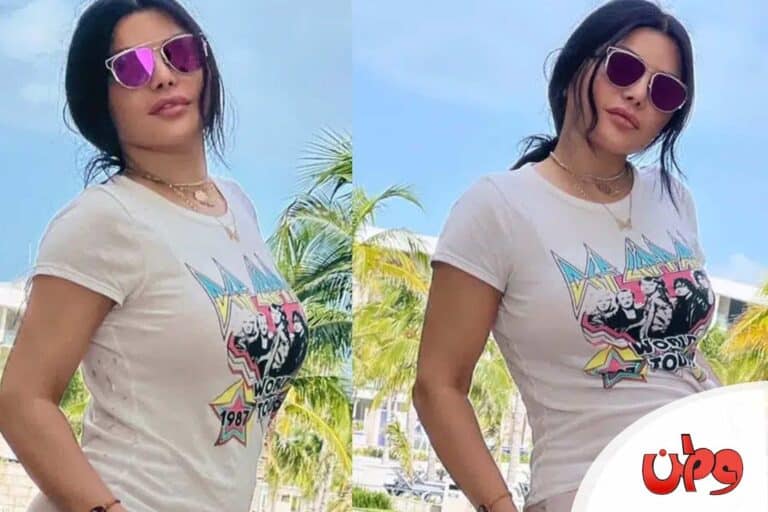 هيفاء وهبي تستعرض عضلات بطنها بصورة جريئة! استعراض رشاقة هيفاء وهبي watanserb.com