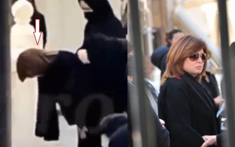 إلهام شاهين تصلي بلا حجاب في جنازة مها أبوعوف watanserb.com