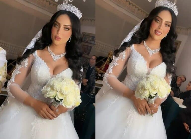 شقيقة دنيا بطمة باطلالة فاضحة ببدلة الزفاف! (فيديو) watanserb.com