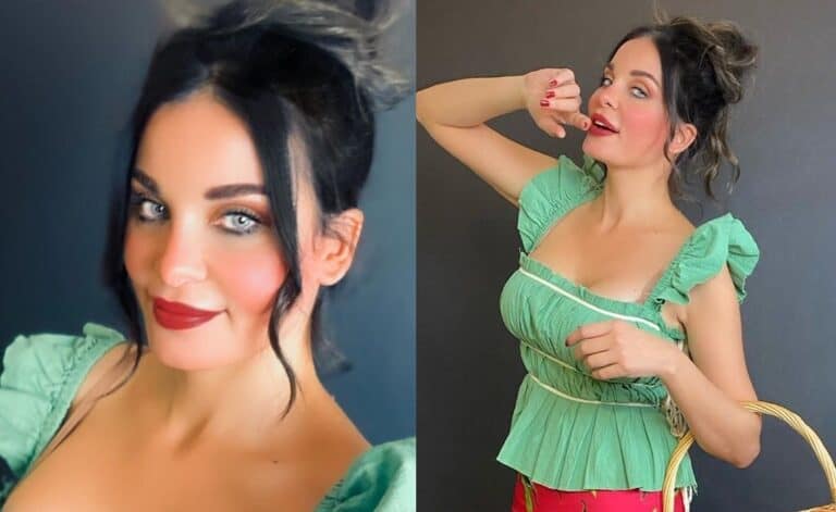 دومينيك حوراني تثير الجدل بقميص النوم watanserb.com