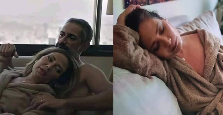 سلافة معمار تصدم السوريين بعد ظهورها بروب الاستحمام في أحضان ممثل لبناني watanserb.com