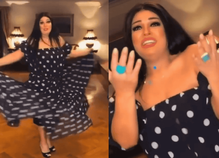 فيفي عبده ترقص بطريقة هستيرية وفستانها كاد يقع ويكشف المستور watanserb.com