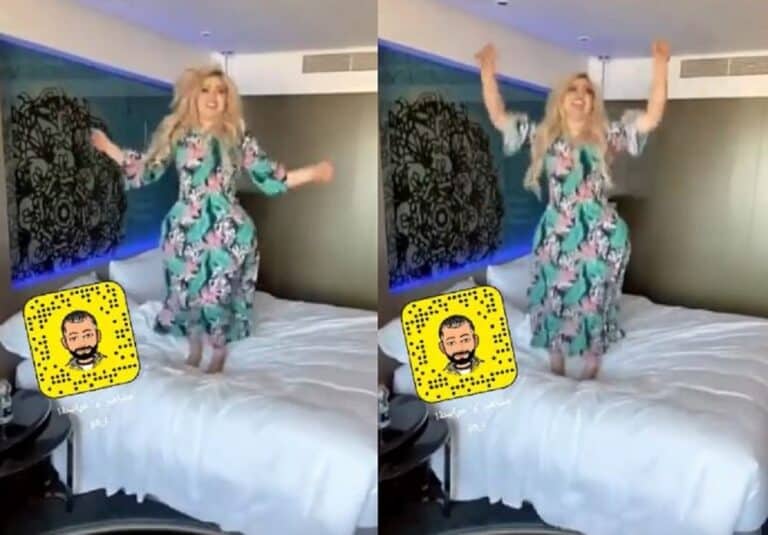 مروة راتب تثير الجدل بالقفز على السرير (فيديو) watanserb.com