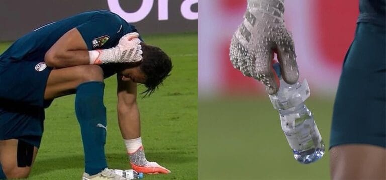 الحارس أبو جبل زجاجة الانتصار في التصدي لركلات الترجيح أمام المستضيف الكاميرون في كأس أمم أفريقيا watanserb.com