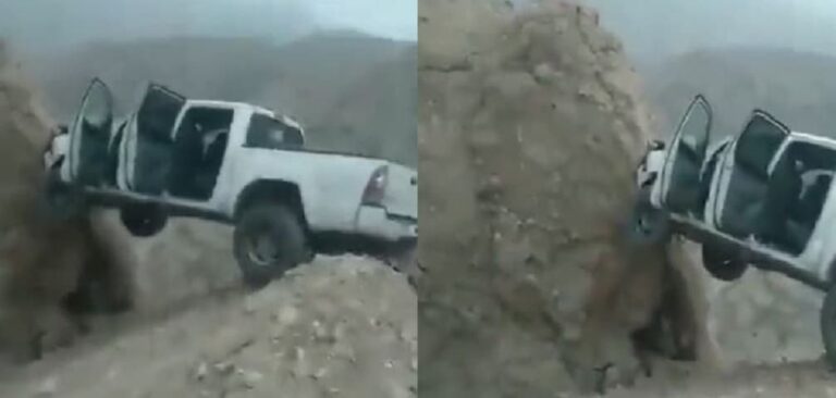 مواطن عُماني عالق بسيارته على حافة قمة جبلين وهكذا كانت النهاية watanserb.com