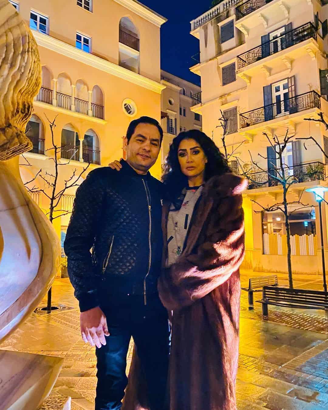 غادة عبدالرازق وزوجها