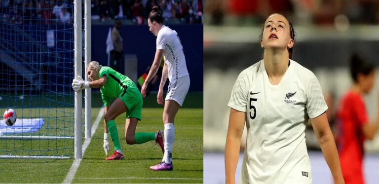 ميكايلا مور لاعبة منتخب نيوزلندا تسجل الهاتريك في مرمى منتخب بلادها بالخطأ watanserb.com