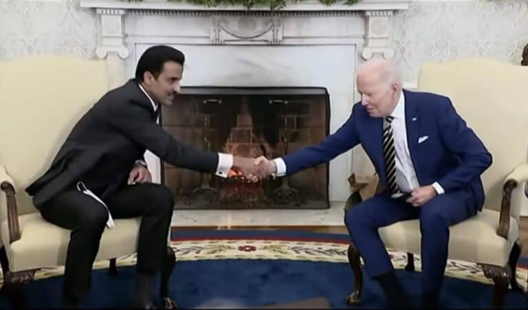 لقاء بايدن تميم watanserb.com