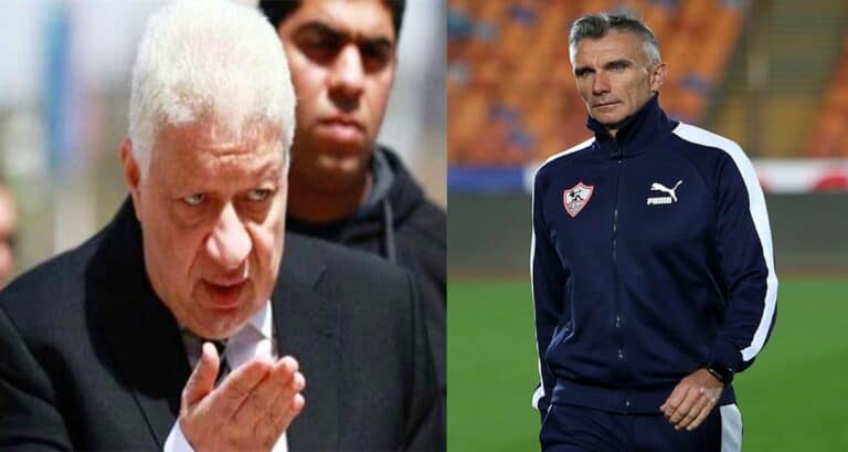 مرتضى منصور يفسخ عقد المدرب كارتيرون بعد اعترافه بالتسجيل المنسوب له رئيس الزمالك مرتضى منصور وفسخ التعاقد مع المدرب الفرنسي كارتيرون watanserb.com