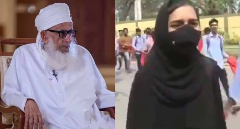 مفتي سلطنة عمان يوجه رسالة خاصة للطالبة الهندية المسلمة التي تصدّت للهندوس مفتي سلطنة عمان يحيي الطالبة الهندية المسلمة موسكان خان watanserb.com
