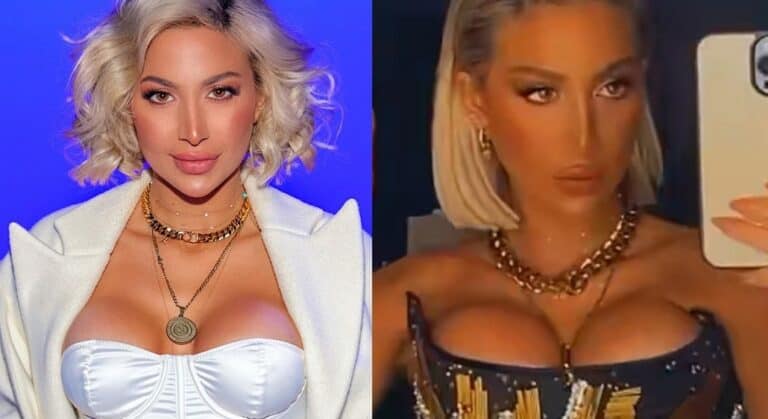 مودل روز تثير الجدل مجددًا بإطلالة جديدة كشفت عن تغييرات ملحوظة في صدرها صدر مودل روز المنتفخ حديث الناشطين عبر مواقع التواصل watanserb.com