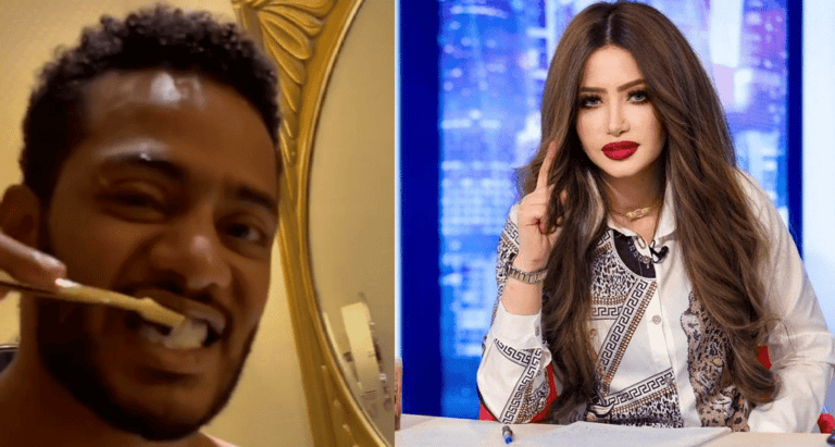 مي العيدان تستعين بالإمام علي لتعلق على معجون أسنان محمد رمضان! watanserb.com