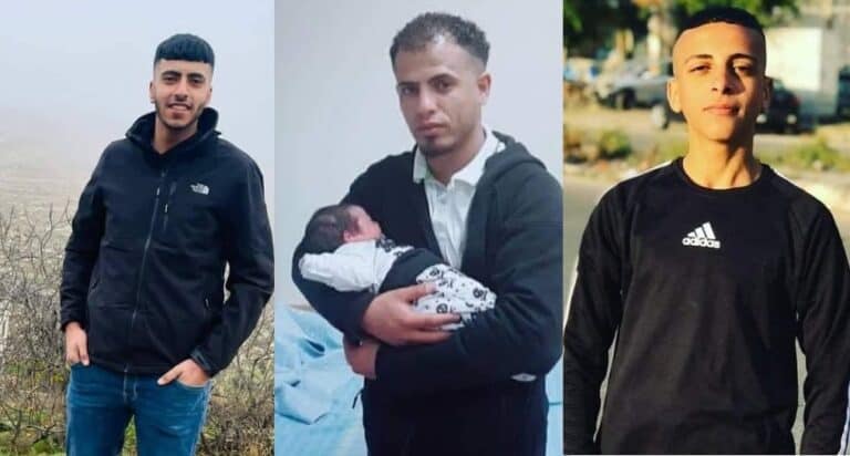 دمٌ فلسطينيّ نازف .. 3 شهداء برصاص الاحتلال في الضفة والنقب (صور) 3 شهداء فلسطينيين watanserb.com