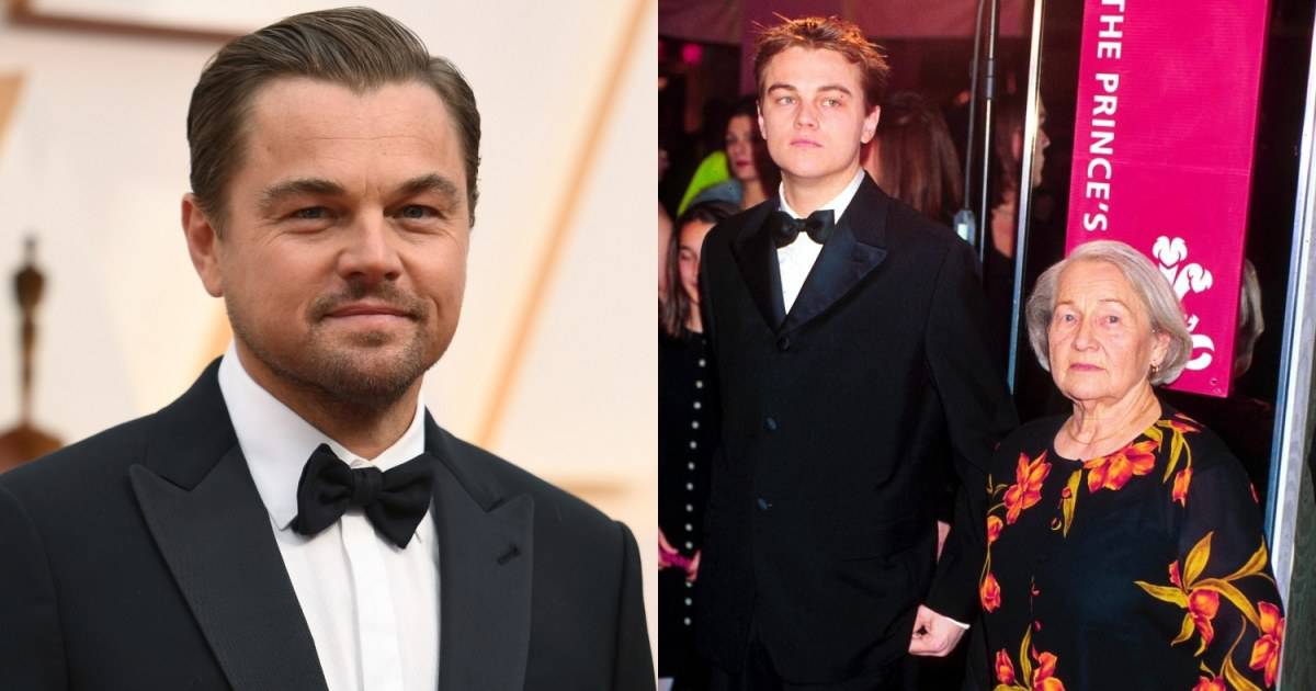 ليوناردو دي كابريو مع جدته