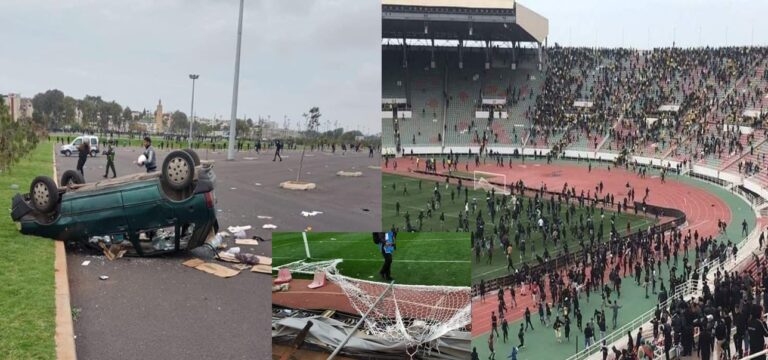 مباراة في المغرب تنتهي بأعمال شغب بين الجماهير ورجال الأمن watanserb.com