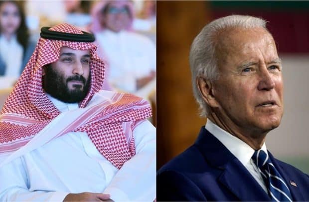 الرئيس الأمريكي جو بايدن وولي العهد السعودي محمد بن سلمان watanserb.com