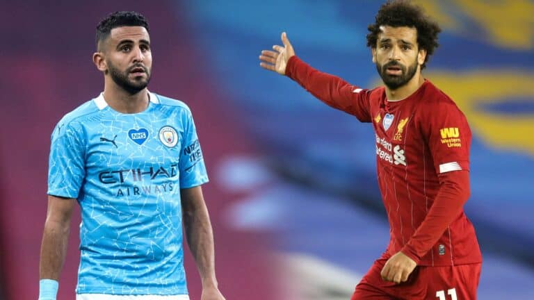 رياض محرز ومحمد صلاح وتحقيق الرقم القياسي في تاريخ أندية إنجلترا watanserb.com
