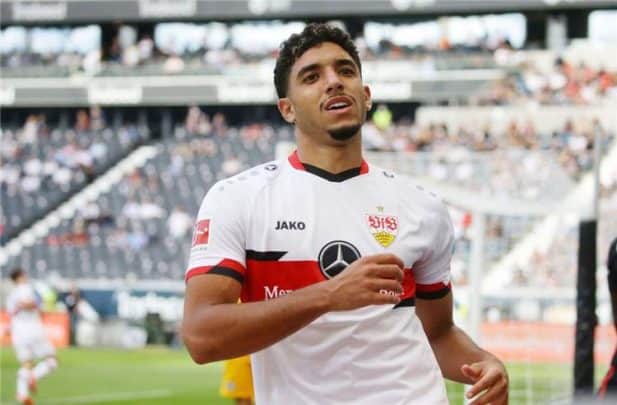 عمر مرموش مهاجم فريق شتوتغارت الألماني watanserb.com serbapp.com