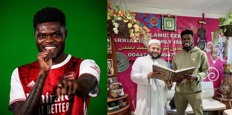 توماس بارتي نجم أرسنال الإنجليزي يُشهر إسلامه على يد أحد المشايخ (صور) توماس بارتي نجم أرسنال واعتناقه الإسلام watanserb.com