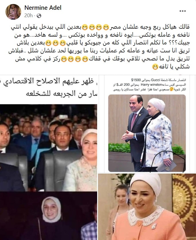 فضائح انتصار السيسي