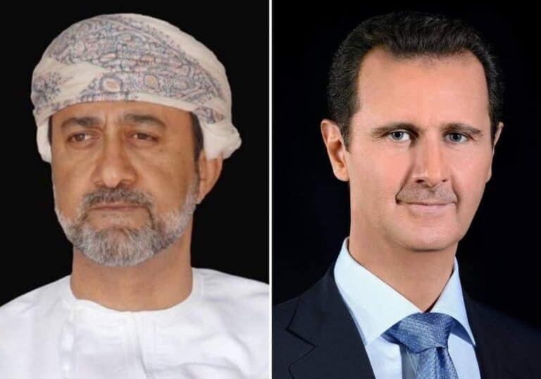 اتصال بين السلطان هيثم بن طارق والرئيس بشار الأسد watanserb.com