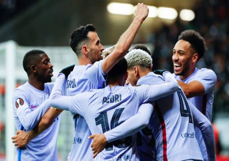 مباراة برشلونة و آينتراخت فرانكفورت في ربع نهائي الدوري الأوروبي watanserb.com