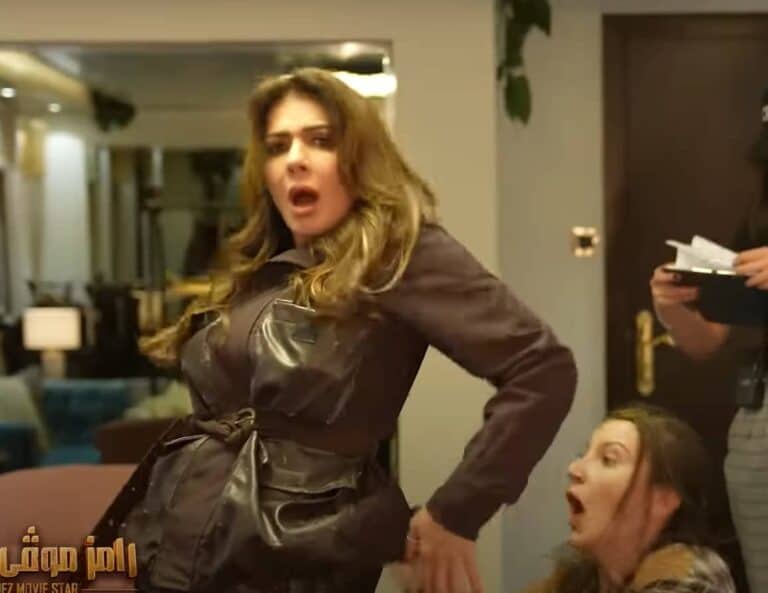 نجلاء بدر مع رامز جلال watanserb.com