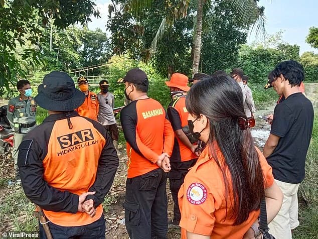 تمساح يهاجم صياد