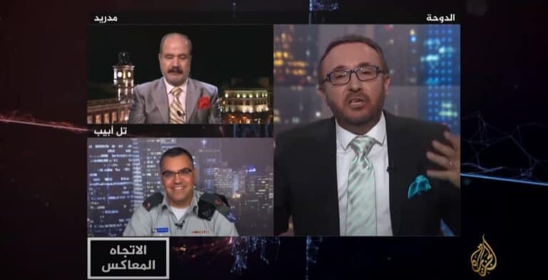 أفيخاي أدرعي على شاشة الجزيرة watanserb.com