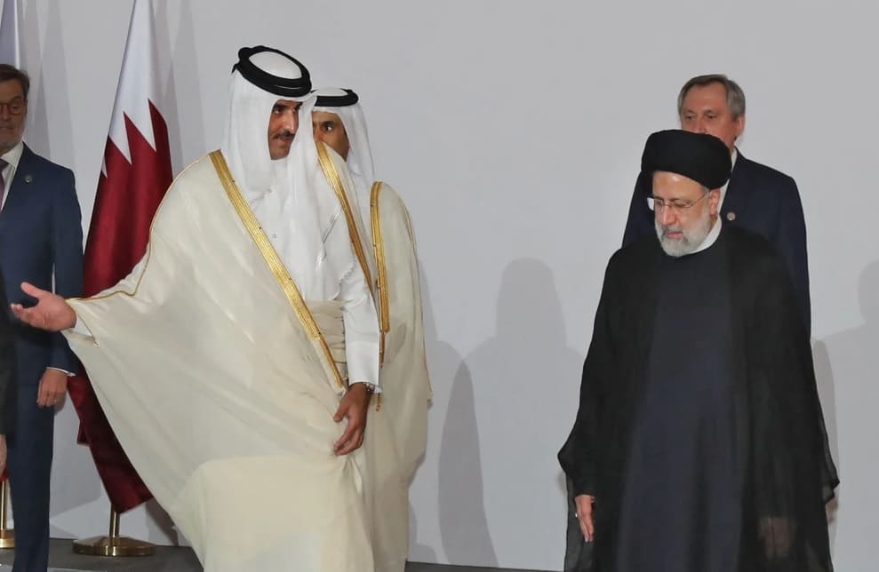 أمير قطر والرئيس الإيراني