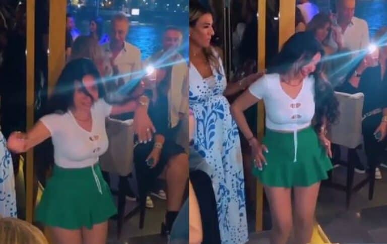 الراقصة دينا تتمايل بأقصر ميني جيب على أنغام حسين الجسمي (فيديو) watanserb.com