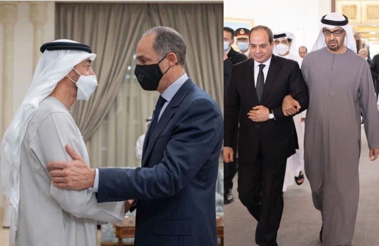 السيسي وجمال مبارك يعزيان محمد بن زايد watanserb.com