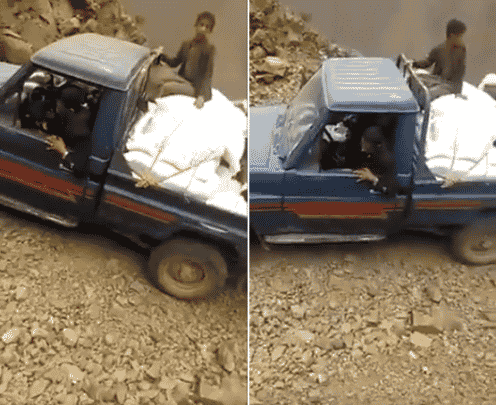 سقوط سيارة من جبل watanserb.com