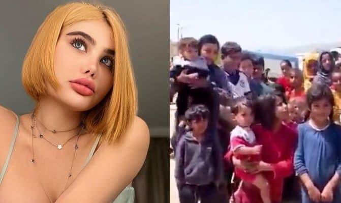 إنجي خوري في مخيمات النازحين شمال سوريا.. ماذا تفعل هناك؟ (فيديو) watanserb.com