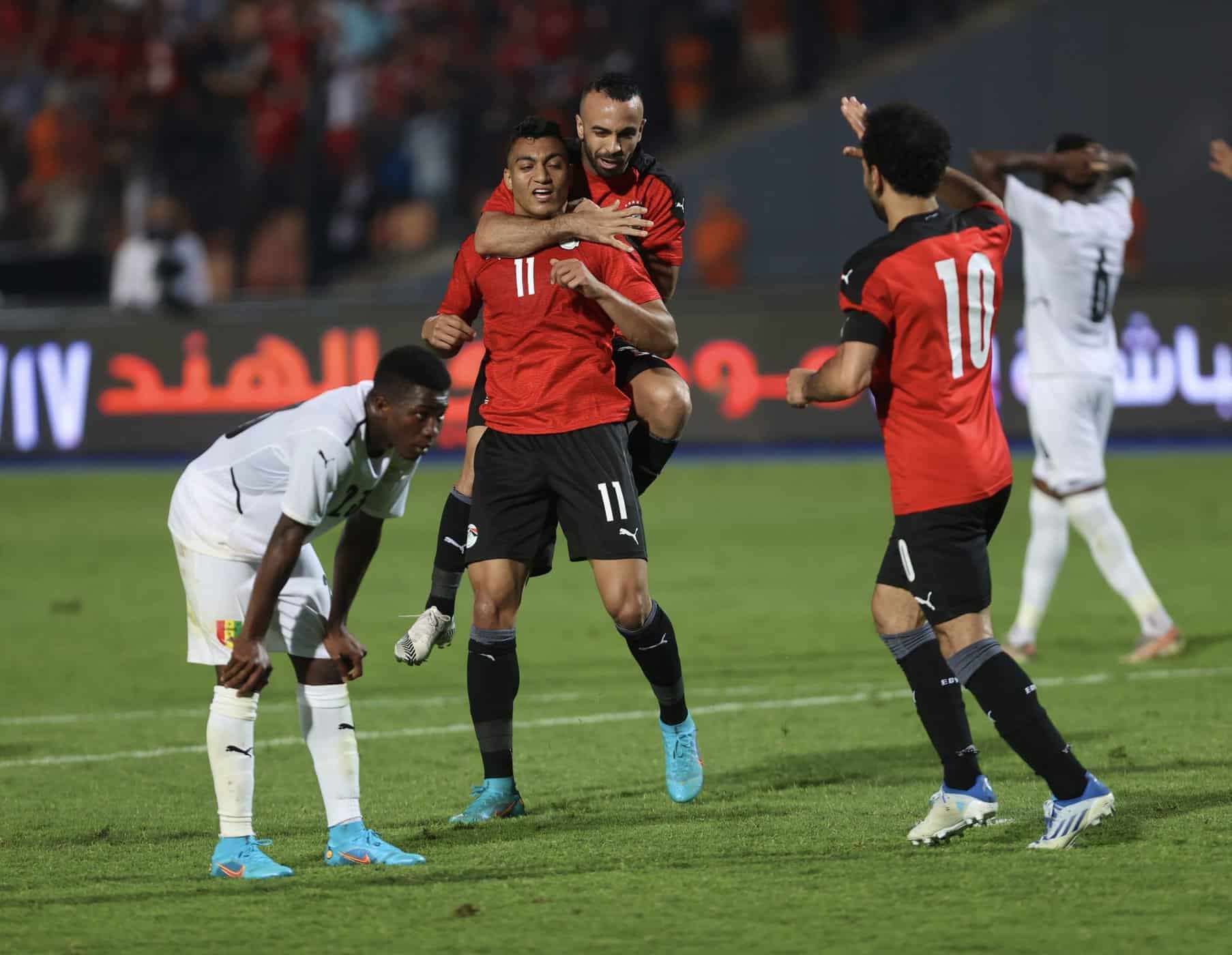 منتخب مصر يحقق الفوز على غينيا في تصفيات أمم أفريقيا 2023 watanserb.com