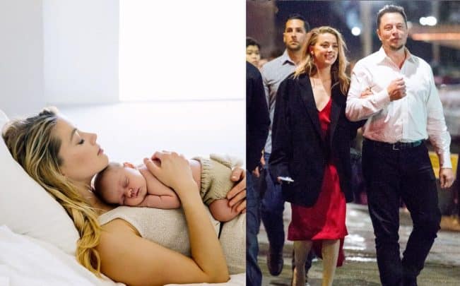 الجانب الخفي .. هل أنجبت آمبر هيرد ابنتها من إيلون ماسك عبر أمّ بديلة! (صور) شائعات أن والد ابنة آمبر هيرد إيلون ماسك watanserb.com