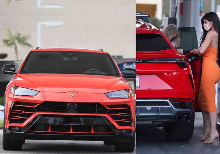 لامبورغيني أوروس الحمراء