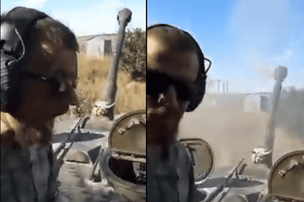 مقاتل أوكراني يطلق قذيفة على الروس وهو يصرخ:”هذه من أجل سوريا” (فيديو) مقاتل أوكرانيا يخاطب السوريين watanserb.com