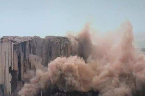 انهيار صوامع القمح watanserb.com