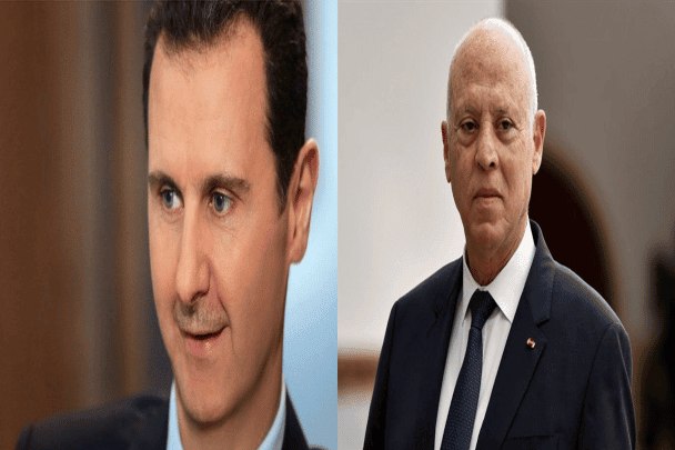 قيس سعيد و بشار الأسد watanserb.com