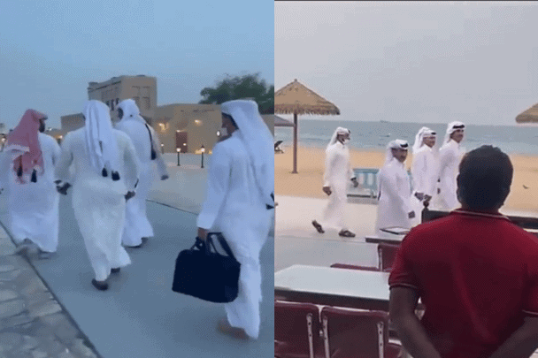 أمير قطر تميم بن حمد في سوق الوكرة watanserb.com