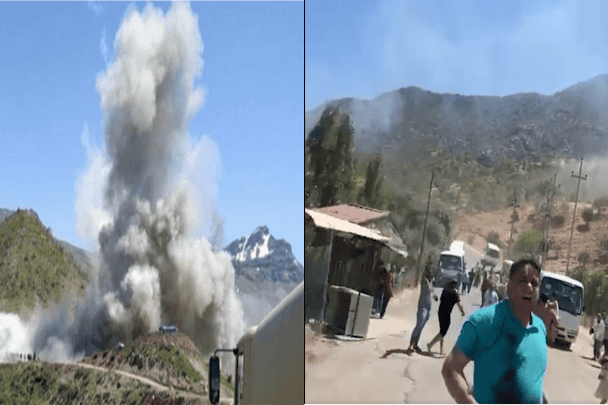 لحظة القصف التركي للمصطافين بمنتجع زاخو في دهوك بالعراق (فيديو) لحظة القصف التركي للمصطافين watanserb.com