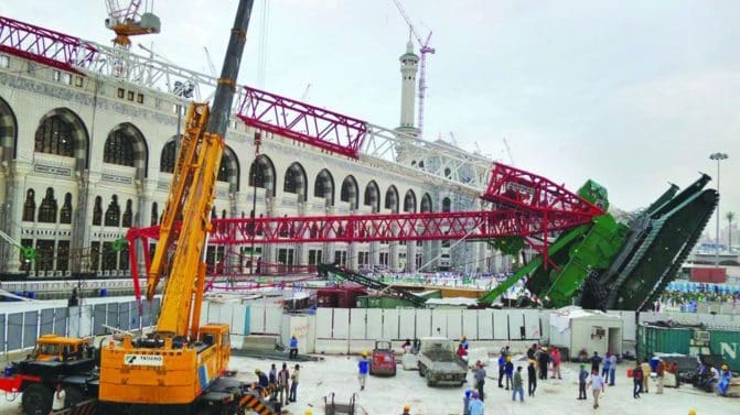 كارثة رافعة الحرم watanserb.com