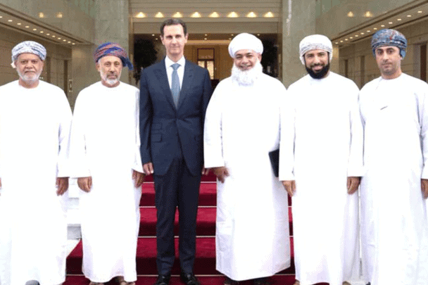 زيارة وفد عماني لبشار الاسد watanserb.com