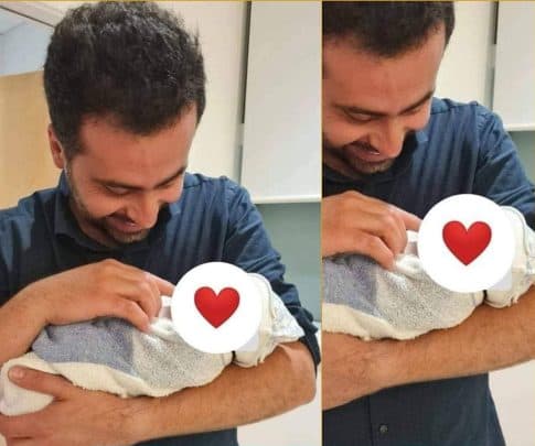 أبو جوليا يرزق بطفله خالد watanserb.com