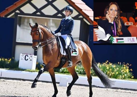 ديانا الشاعر أول فارسة عربية وفلسطنية في بطولة العالم للفروسية 2022 watanserb.com