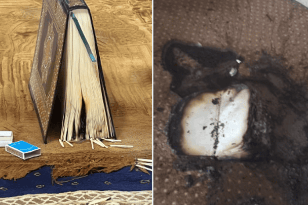 تخريب مساجد وحرق مصاحف في ولاية “نزوى” بسلطنة عمان ومفاجأة حول هُوية الفاعلين! (شاهد) تخريب مساجد وحرق مصاحف في سلطنة عمان watanserb.com